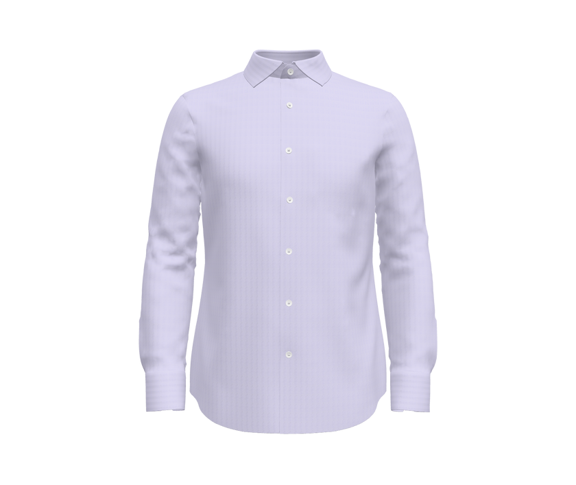 Light Purple Herringbone Shirt