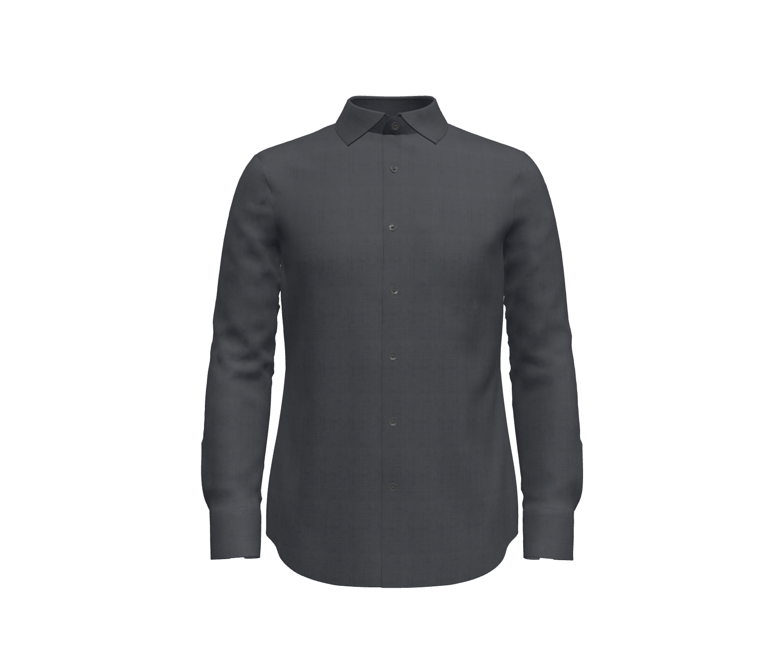 Dark Grey Herringbone Shirt