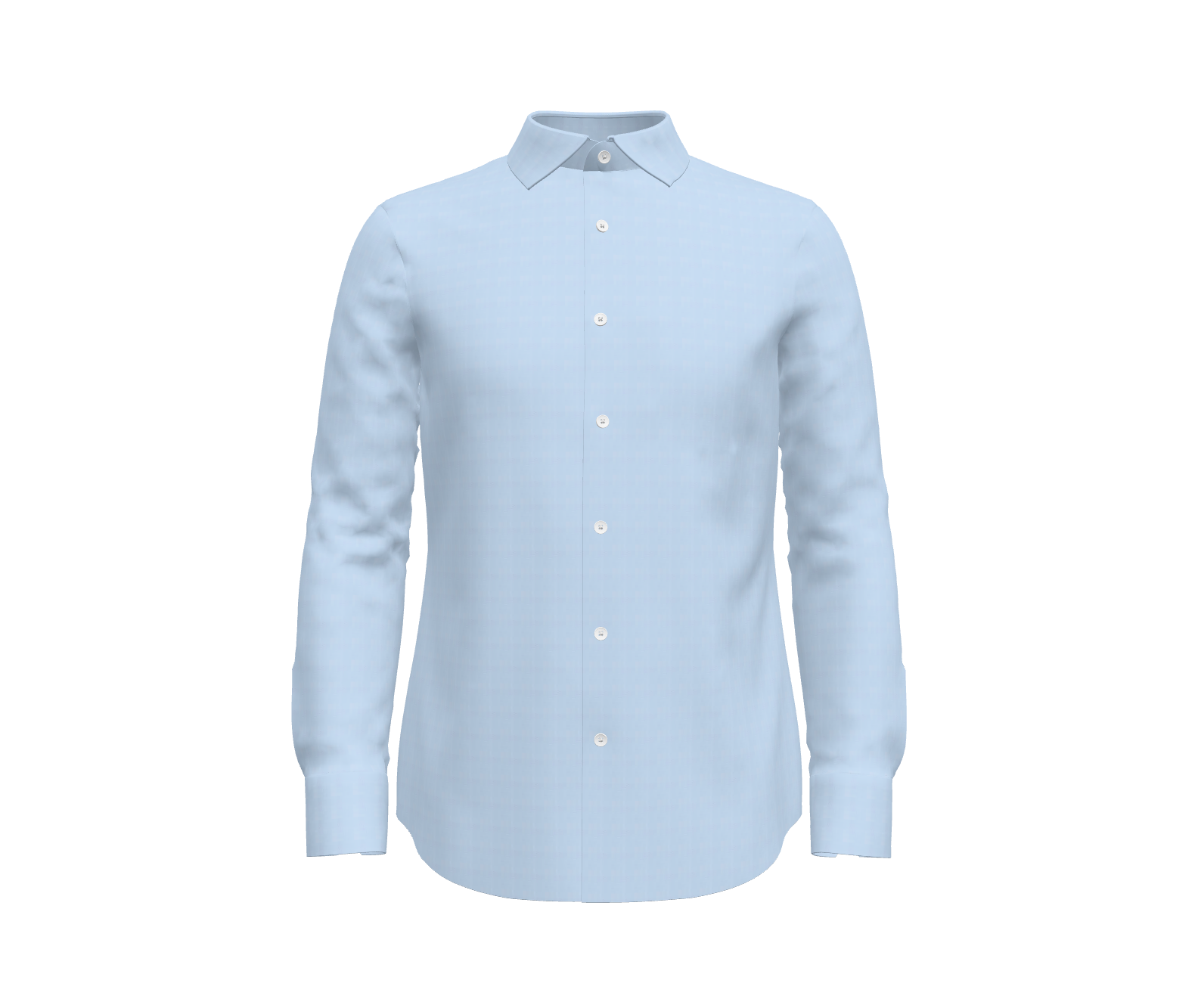 Sky Blue Herringbone Shirt