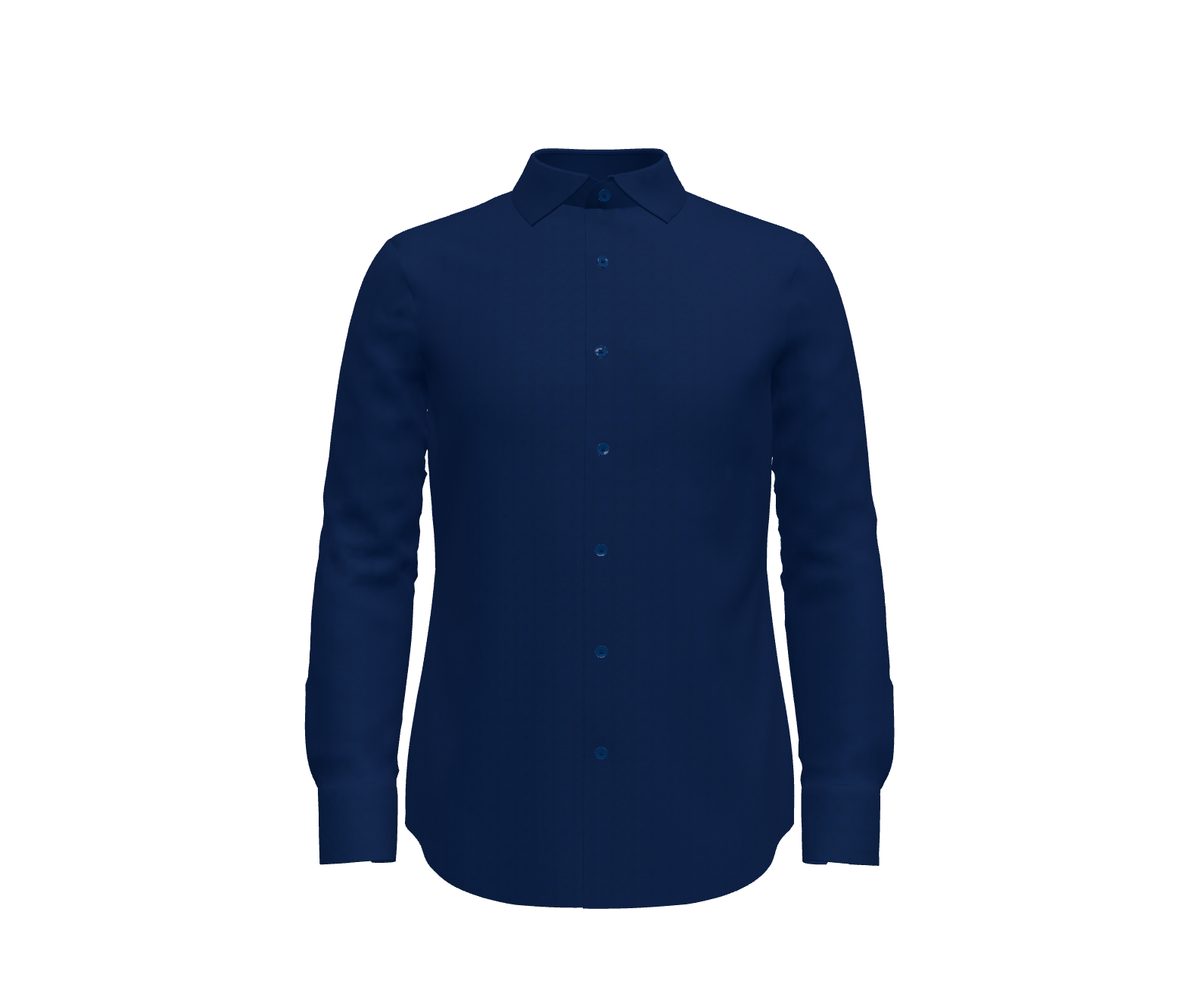 Dark Blue Herringbone Shirt