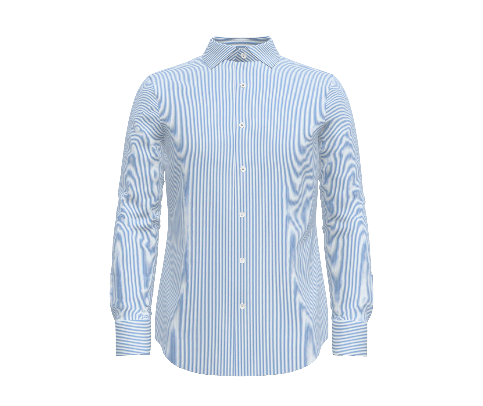 Blue and White Stripe Shirt