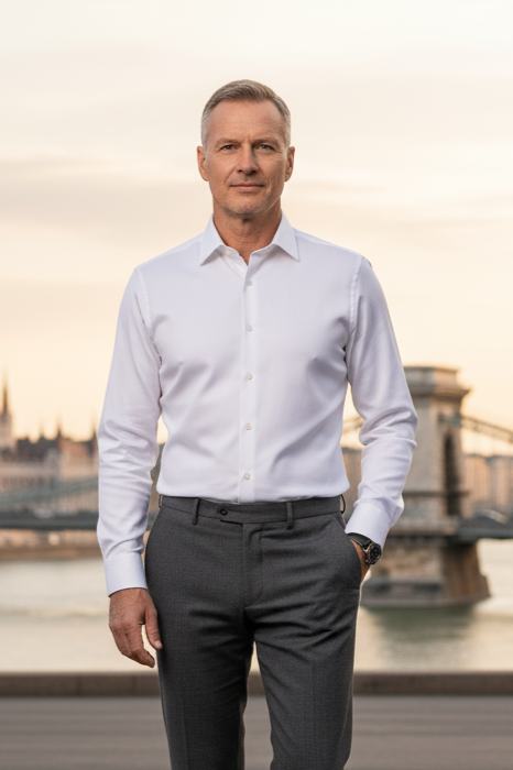 White Self Stripe Shirt