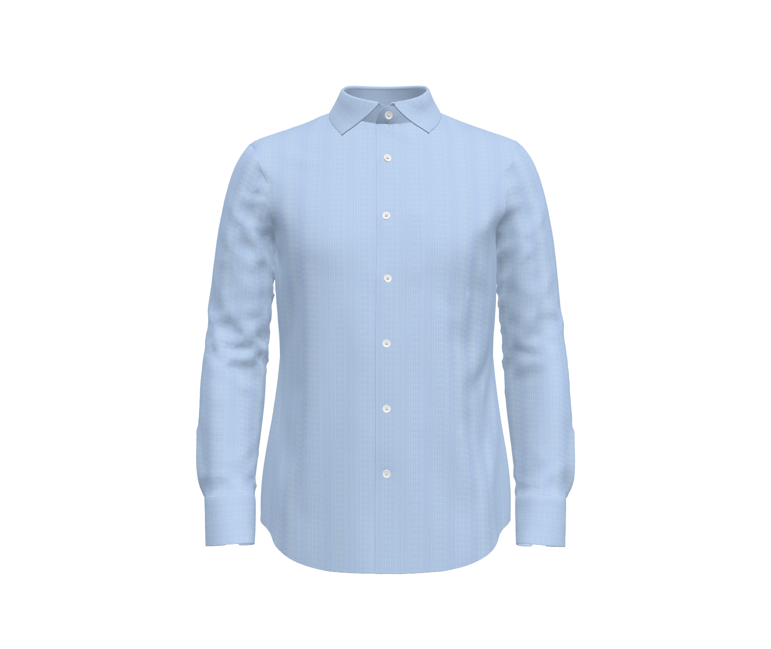 Medium Blue Self Stripe Shirt