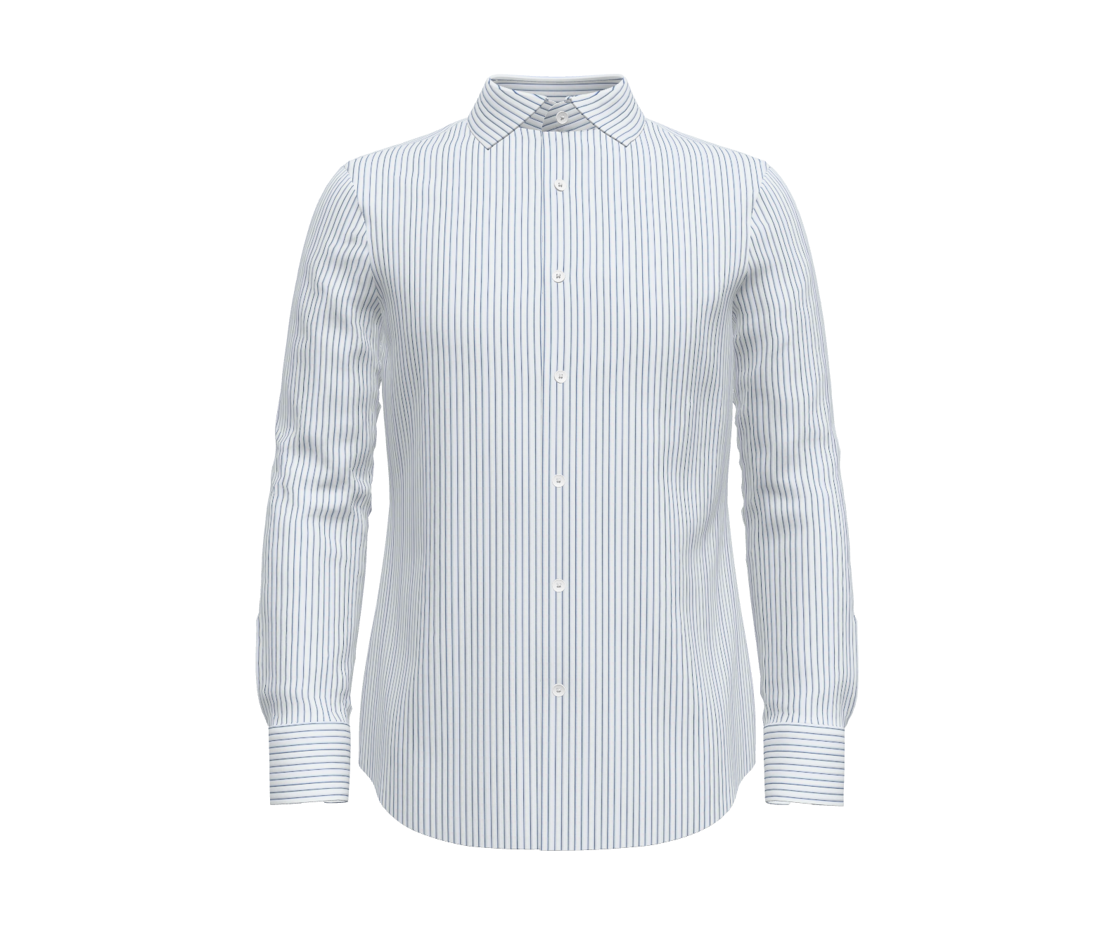 White with Blue Stripe Shirt