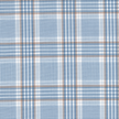 Blue Brown and White Plaid Shirt