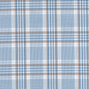 Blue Brown and White Plaid Shirt