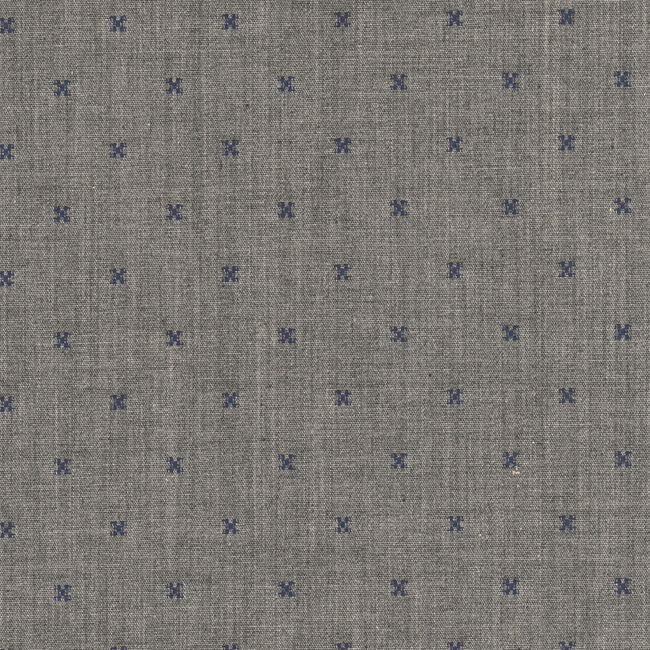 Grey with Navy Small Dot Pattern Shirt