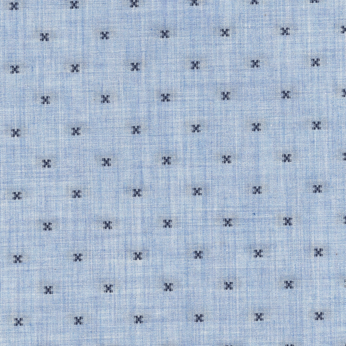 Light Blue with Navy Small Dot Pattern Shirt