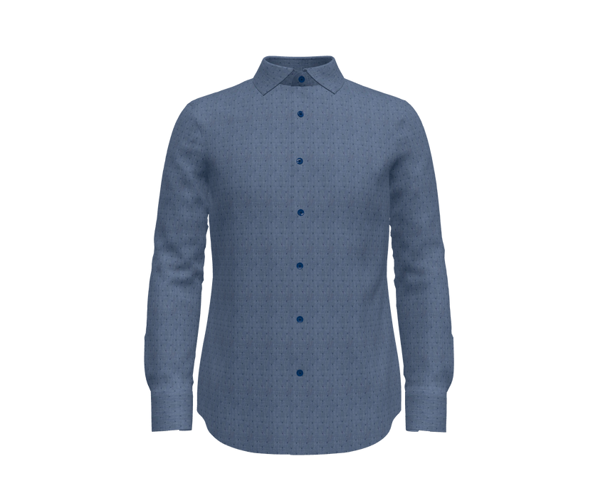 Dark Blue with Navy Small Dot Pattern Shirt