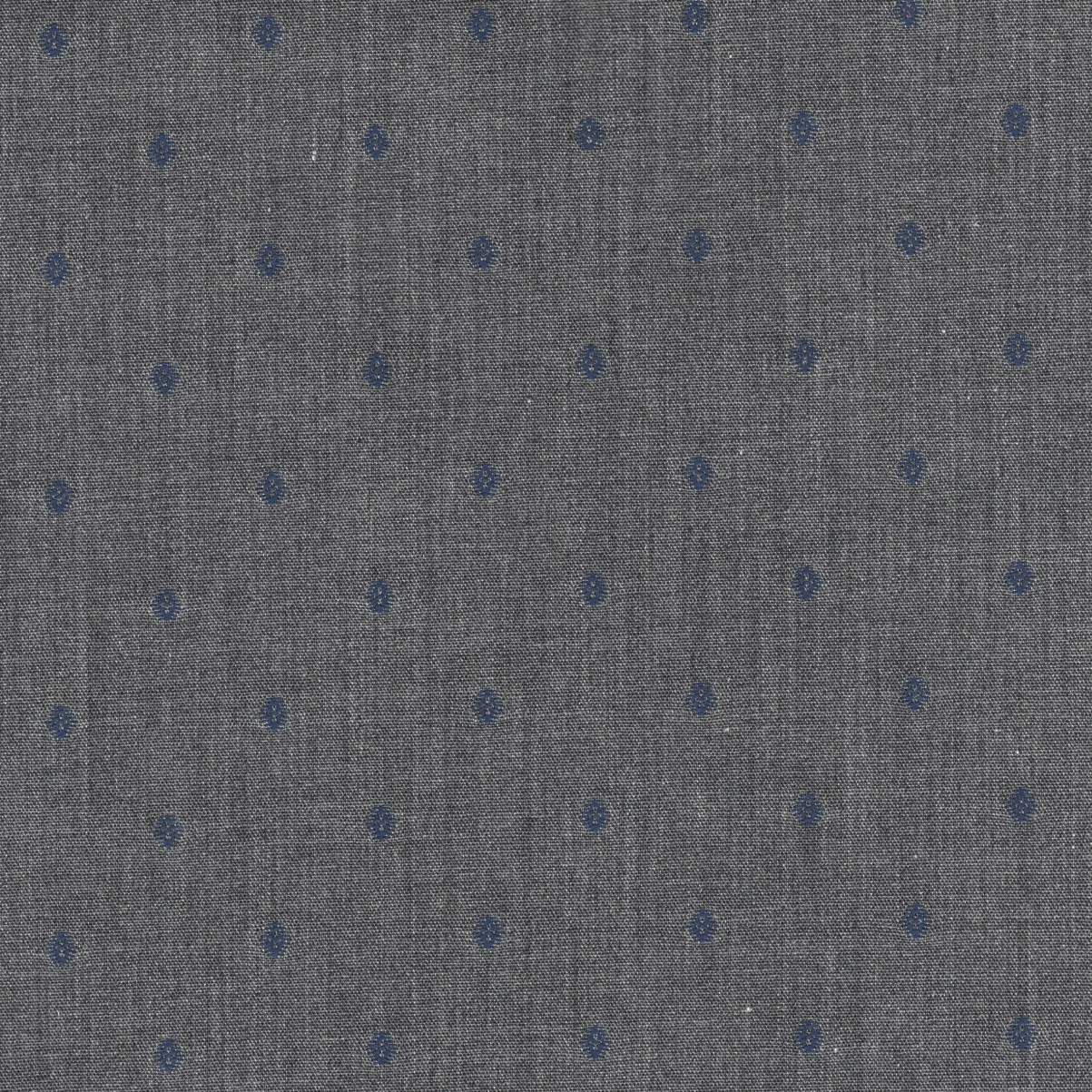 Medium Grey with Navy Small Dot Pattern Shirt