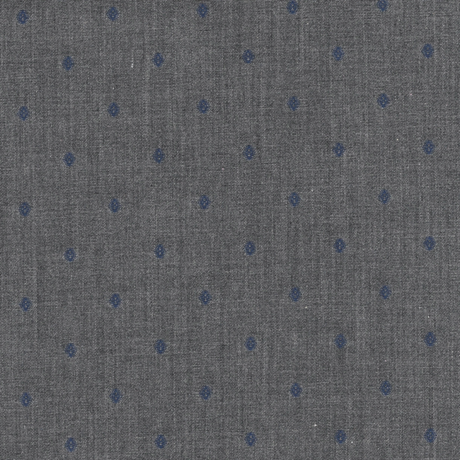 Medium Grey with Navy Small Dot Pattern Shirt