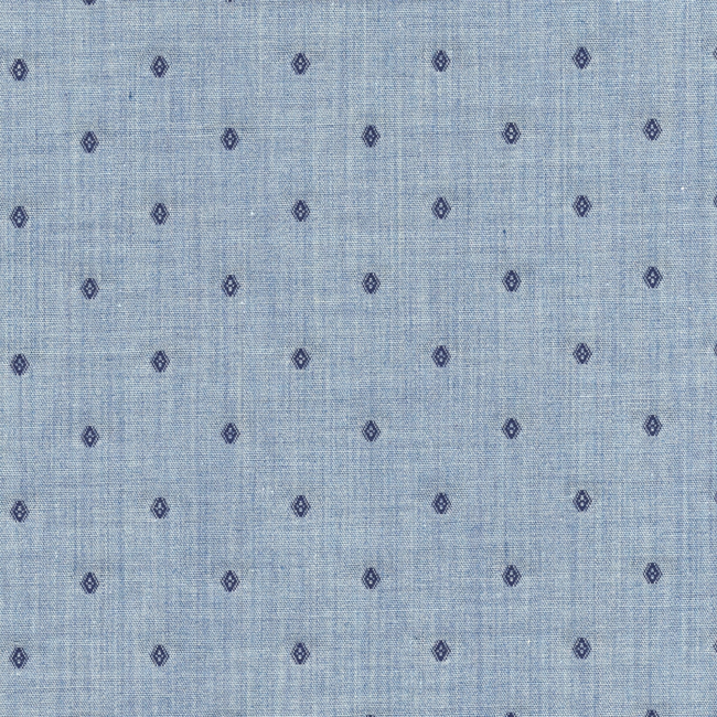 Light Blue with Navy Small Dot Pattern Shirt