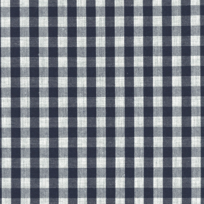 Deep Navy and Grey Plaid Shirt