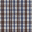 Brown, Navy and Grey Plaid Shirt