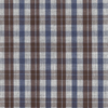 Brown, Navy and Grey Plaid Shirt