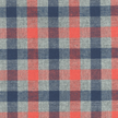 Blue, Orange and Grey Plaid Shirt