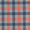 Blue, Orange and Grey Plaid Shirt