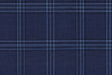 JT-2195004/G1-22969 Royal Blue With Light Blue & Purple Windowpane Suit Fabric