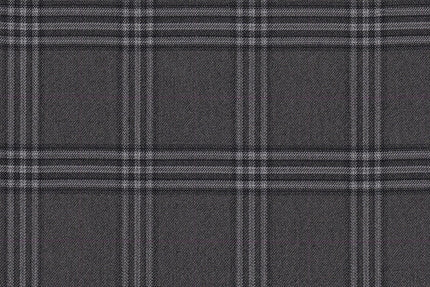 JT-2195005/G1-22970 Grey With Silver & Purple Windowpane Jacket Fabric