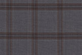 JT-2195008/G1-22973 Grey With Brown Windowpane Vest Fabric