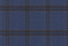 JT-2195009/G1-22974 Denim Blue With Brown Windowpane Suit Fabric