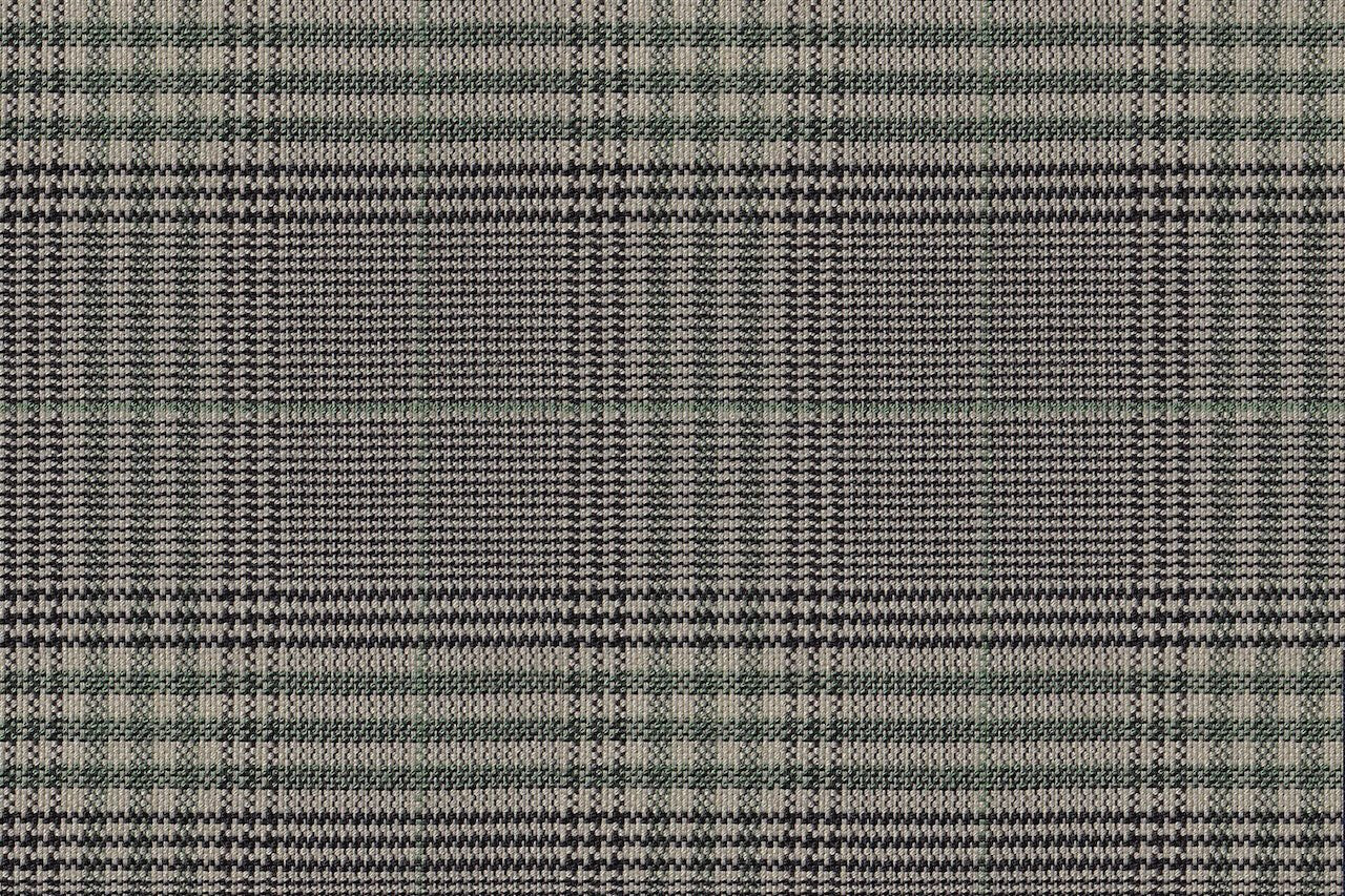 JT-2195011/G1-22976 Tan & Green Houndstooth Check Pants Fabric