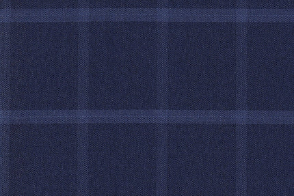 JT-2195017/G1-22982 Royal Blue With Light Blue Windowpane Jacket Fabric