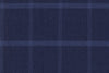 JT-2195017/G1-22982 Royal Blue With Light Blue Windowpane Vest Fabric