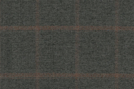 JT-2195018/G1-22983 Green With Brown Windowpane Jacket Fabric