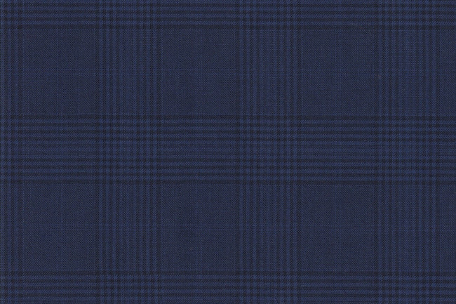 JT-2195019/G1-22984 Navy Blue Check Pants Fabric