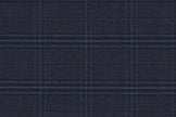 JT-2195020/G1-22985 Blue Grey With Maroon & Light Blue Windowpane Jacket Fabric