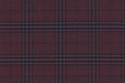 JT-2195021/G1-22986 Vintage Red With Black & Light Blue Windowpane Jacket Fabric