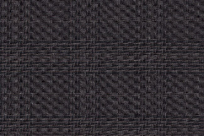 JT-2195027/G1-22992 Brown With Navy Check Vest Fabric