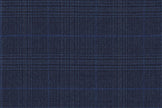 JT-2195030/G1-22995 Blue With Brown & Navy Check Jacket Fabric