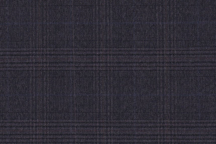 JT-2195032/G1-22997 Violet With Blue Check Suit Fabric