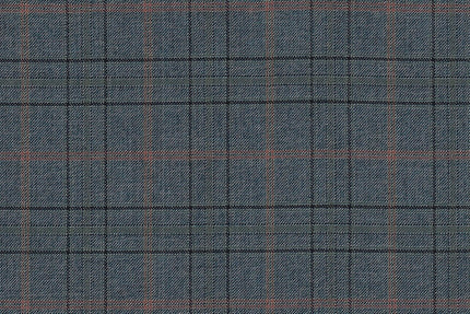 JT-2195035/G1-23000 Teal With Green & Copper Check Suit Fabric