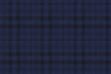 JT-2195036/G1-23001 Navy & Black Check Suit Fabric