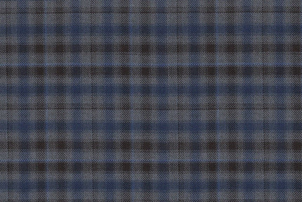 JT-2195037/G1-23002 Grey , Brown & Blue Check Suit Fabric