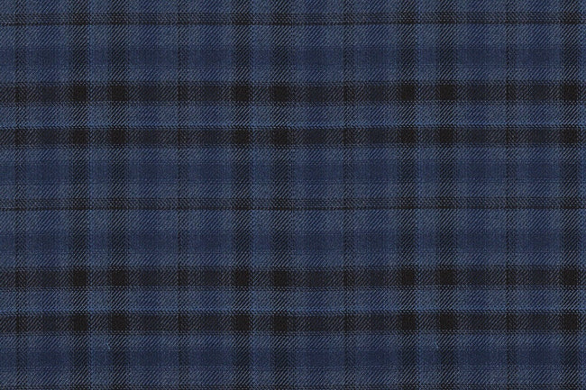 JT-2195038/G1-23003 Blue & Brown Check Vest Fabric