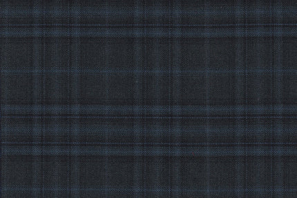 JT-2195042/G1-23007 Dark Teal With Navy & Teal Blue Check Jacket Fabric