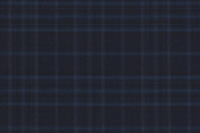 JT-2195044/G1-23009 Midnight Blue With Teal Blue Check Suit Fabric