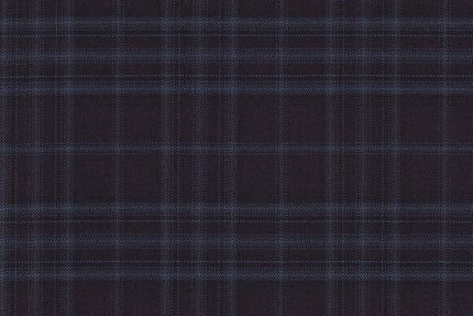 JT-2195045/G1-23010 Dark Plum With Teal Check Jacket Fabric