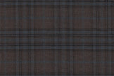 JT-2195047/G1-23012 Dark Brown With Teal Check Suit Fabric