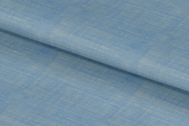 LH2101-16/W6-36651 Light Blue Solid Linen Shirting Fabric