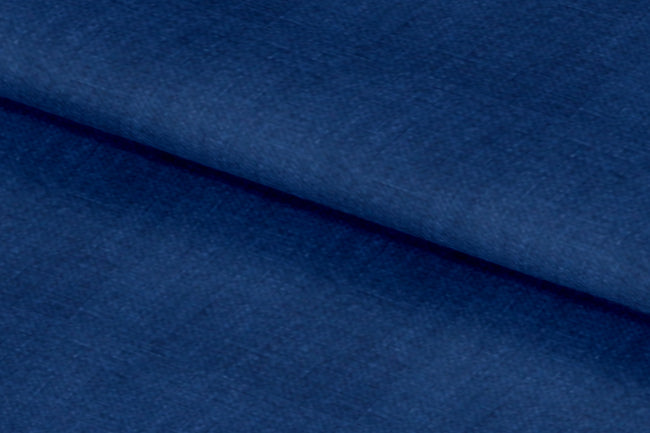 LH2101-20/W6-36655 Blue Solid Linen Shirting Fabric
