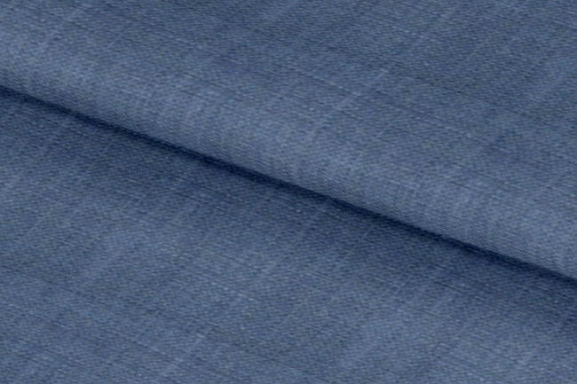 LH2101-22/W6-36657 Grey Blue Solid Linen Shirting Fabric