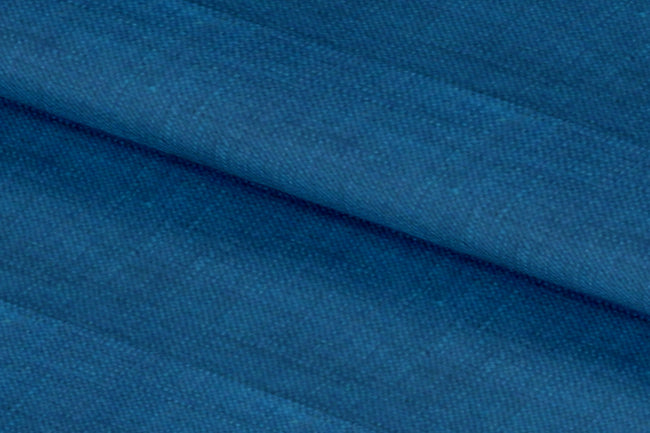 LH2101-23/W6-36658 Turquoise Blue Solid Linen Shirting Fabric