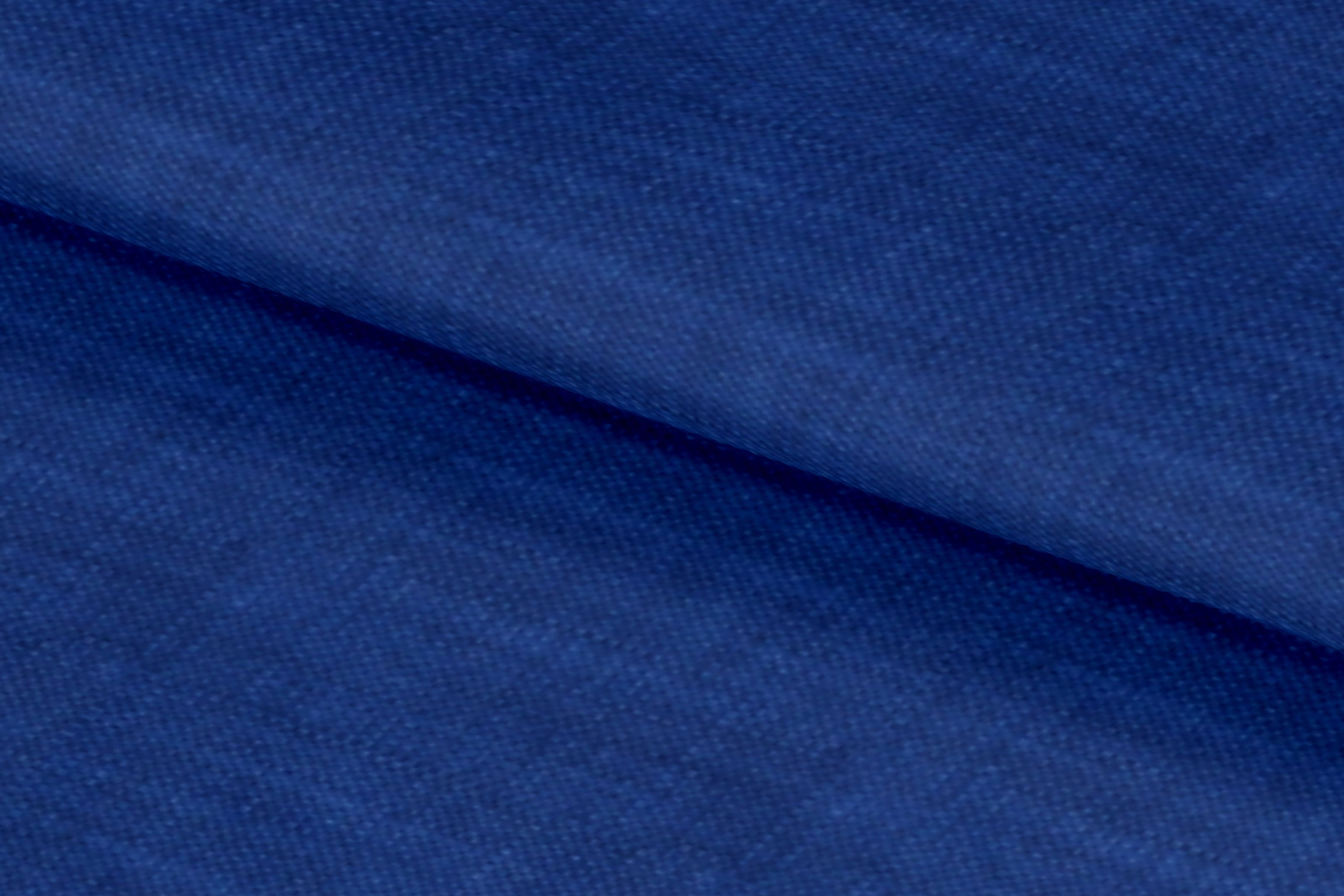 LH2101-24/W6-36659 Royal Blue Solid Linen Shirting Fabric