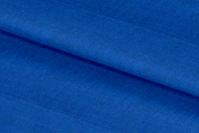 LH2101-25/W6-36660 Blue Solid Linen Shirting Fabric