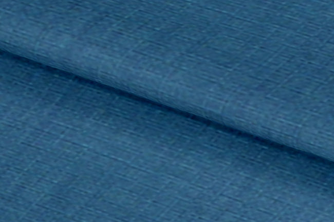 LH2101-31/W6-36663 Blue Solid Linen Shirting Fabric